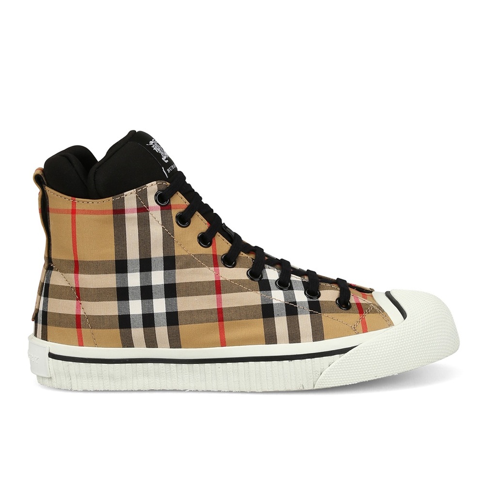 Burberry Kilbourne High Top Vintage Sneakers Mens 44